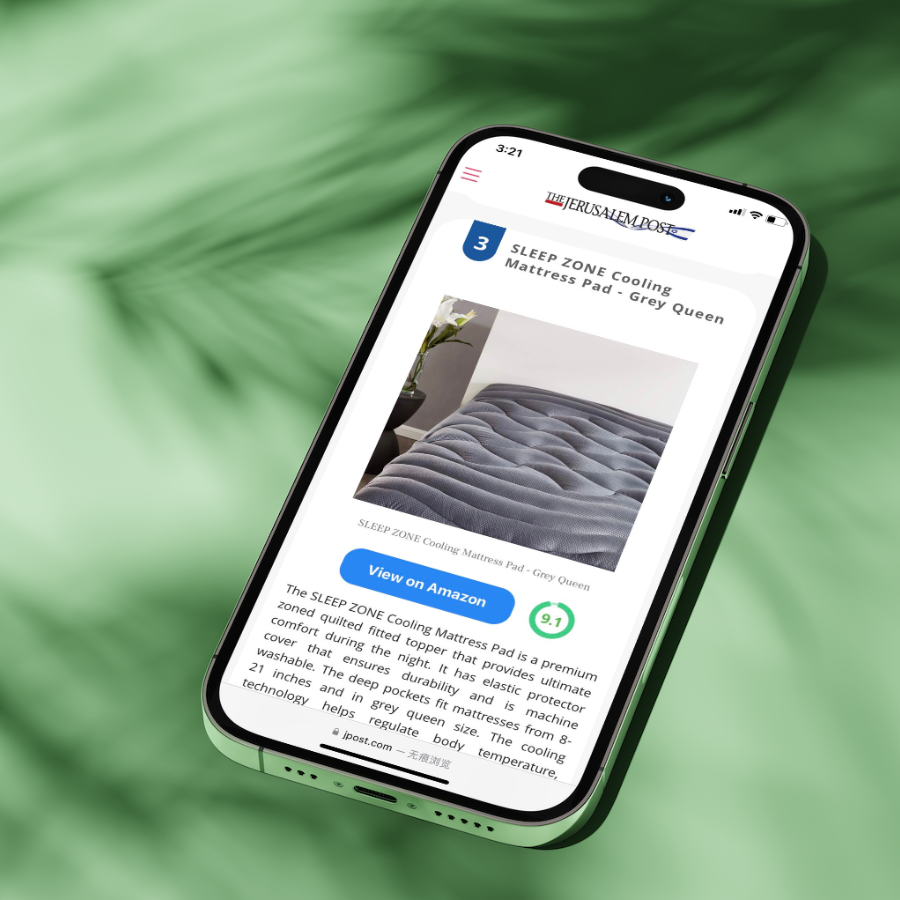 Omnimarketstore Mattress Pads Earn Top Spots in The Jerusalem Post's Best Cooling Mattress Pads List