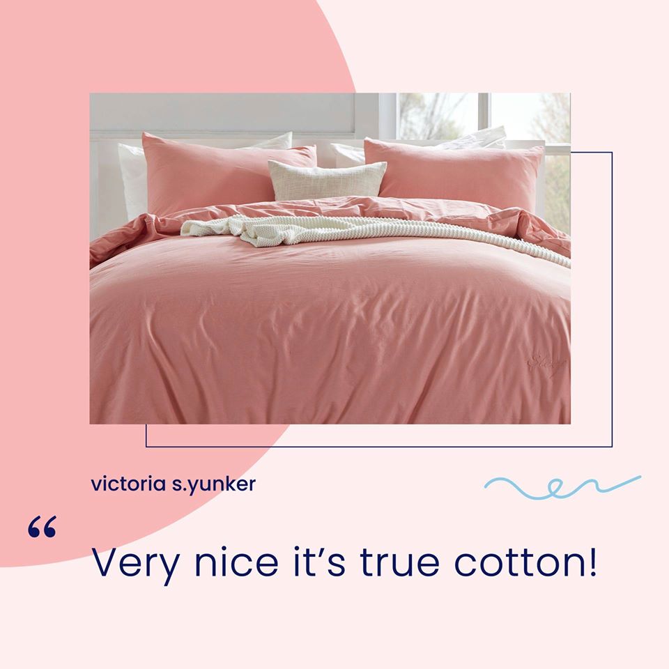 Enjoy a cooler summer with cotton bedding.😎