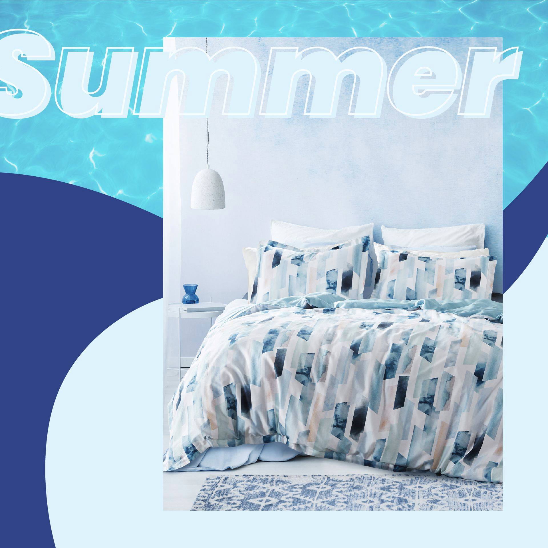 SleepZone,SleepBetter,Bedding,LetsDream,NewComfort,HomeImprovement,Seaside,Summer,Love,Blue