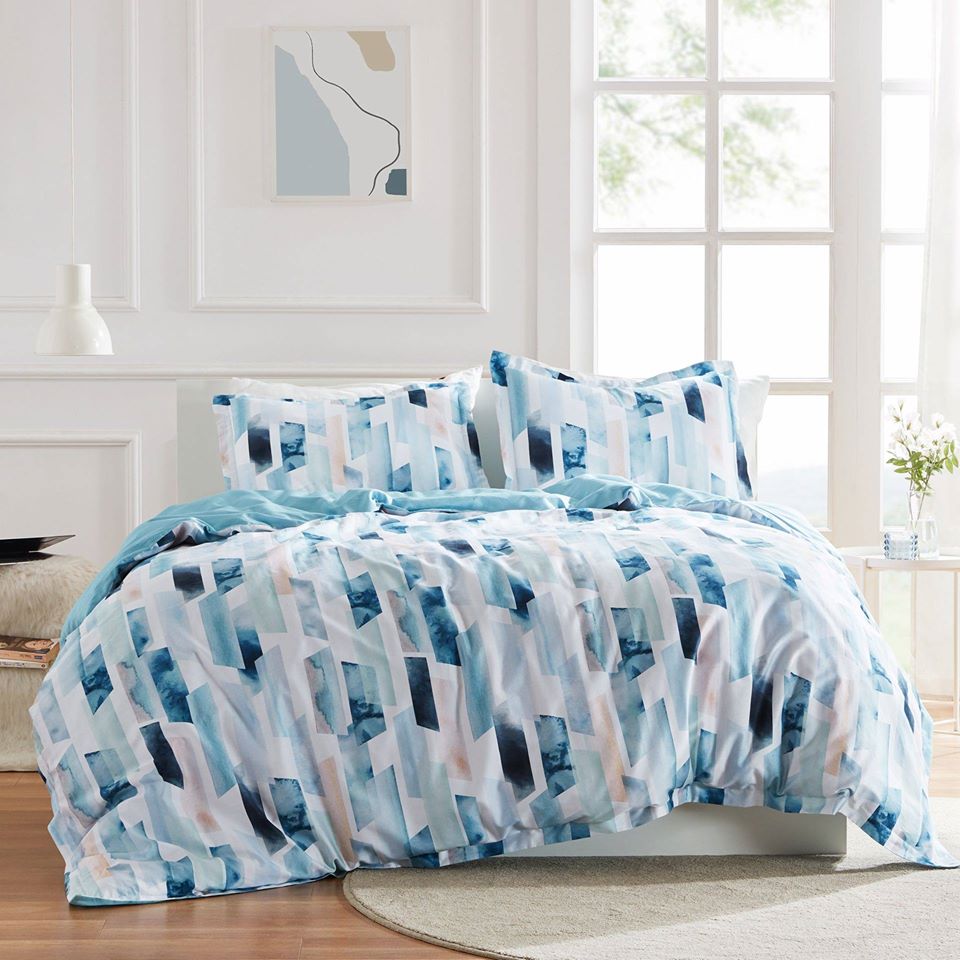 SleepZone,SleepBetter,Bedding,LetsDream,Cotton,Cottonnest,Pure,Love,Soft,Blue,NewComfort,HomeImprovement,DigitalPrintedBedding