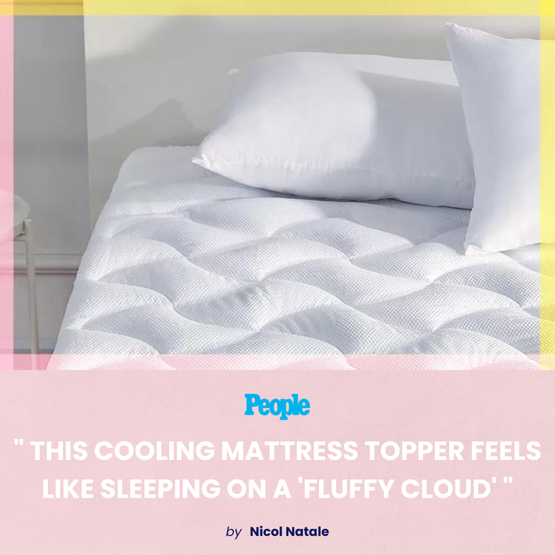 This Cooling Mattress Topper Feels Like Sleeping on a ‘Fluffy Cloud,’ and It’s on Sale at Amazon