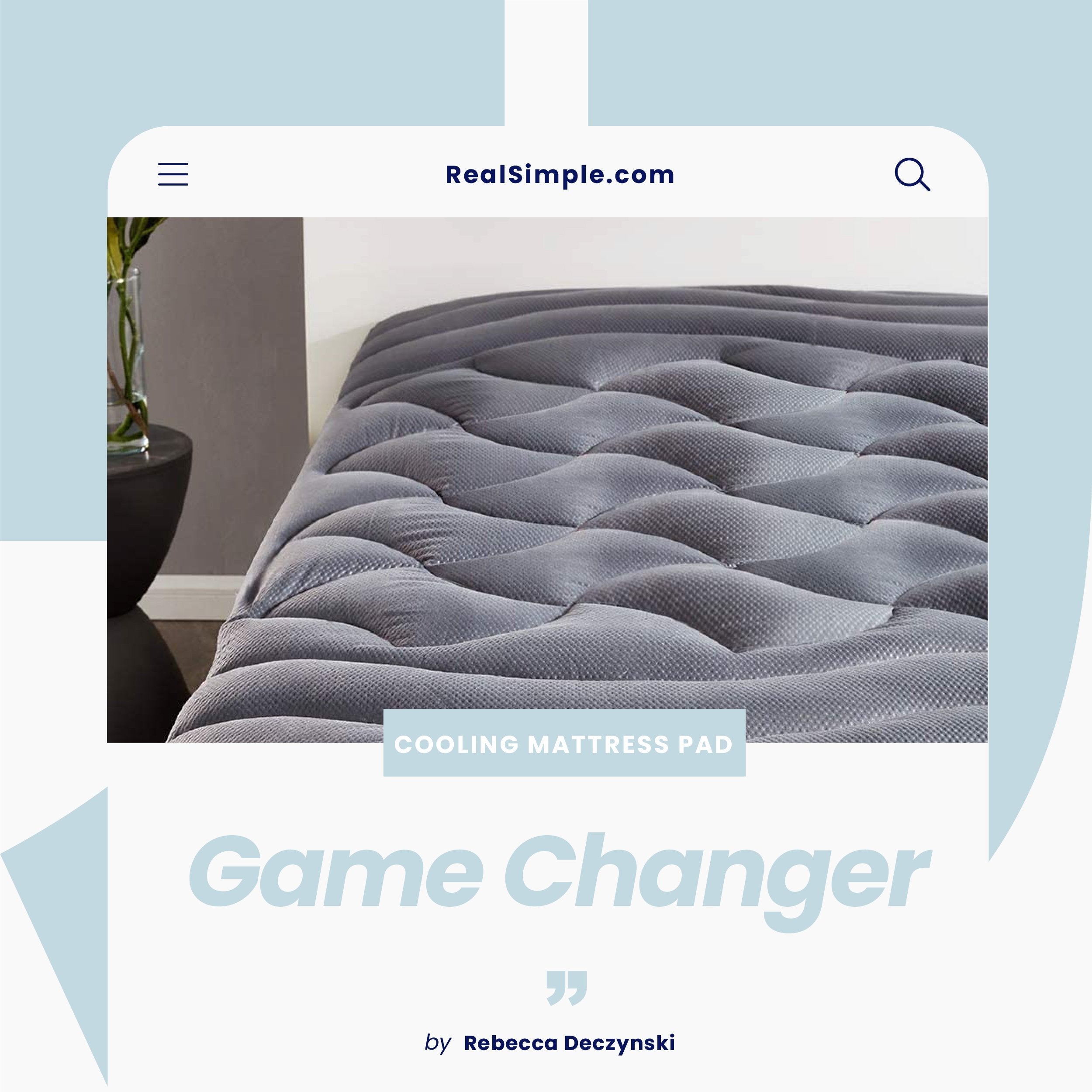 This Cooling Mattress Topper Makes Beds Softer Without Overheating Them—and It's Under $25