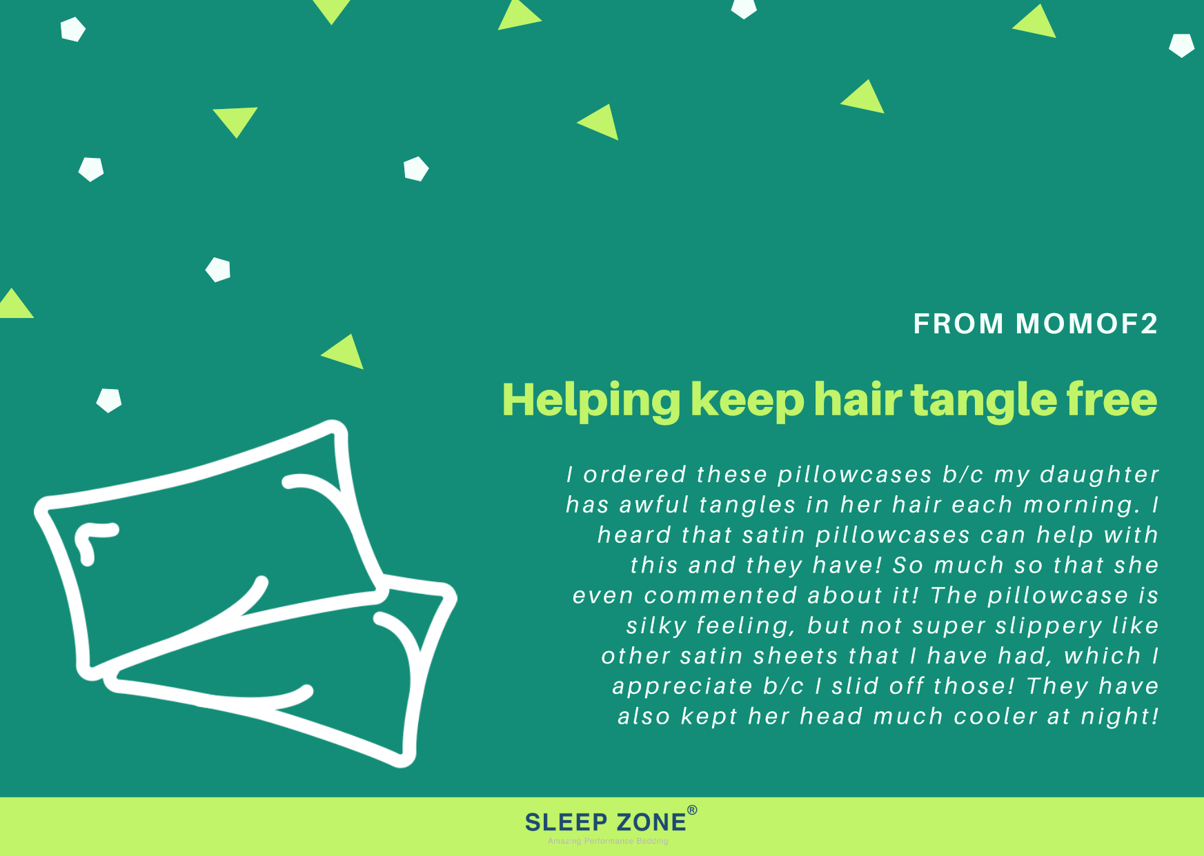 SleepZone,Pillowcase,PillowCover,Review,SleepBetter,SleepCooler,Bedding