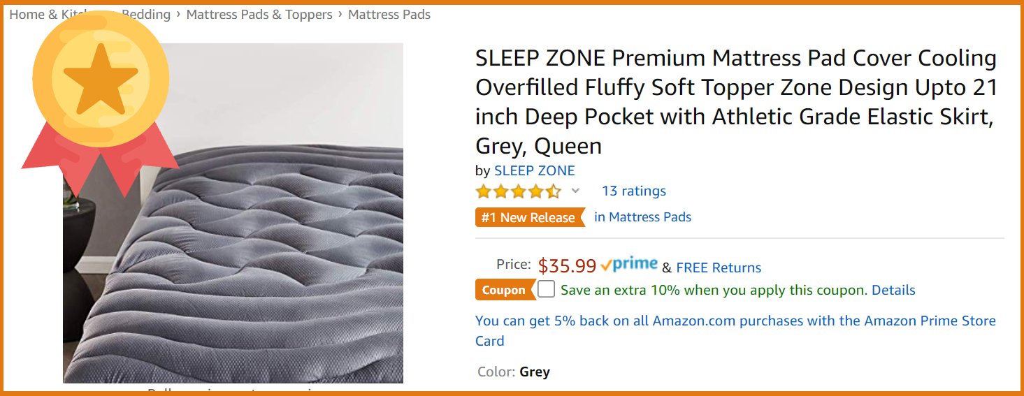 SleepZone,SleepBetter,Bedding,MattressPad,NewArrival,BestSeller