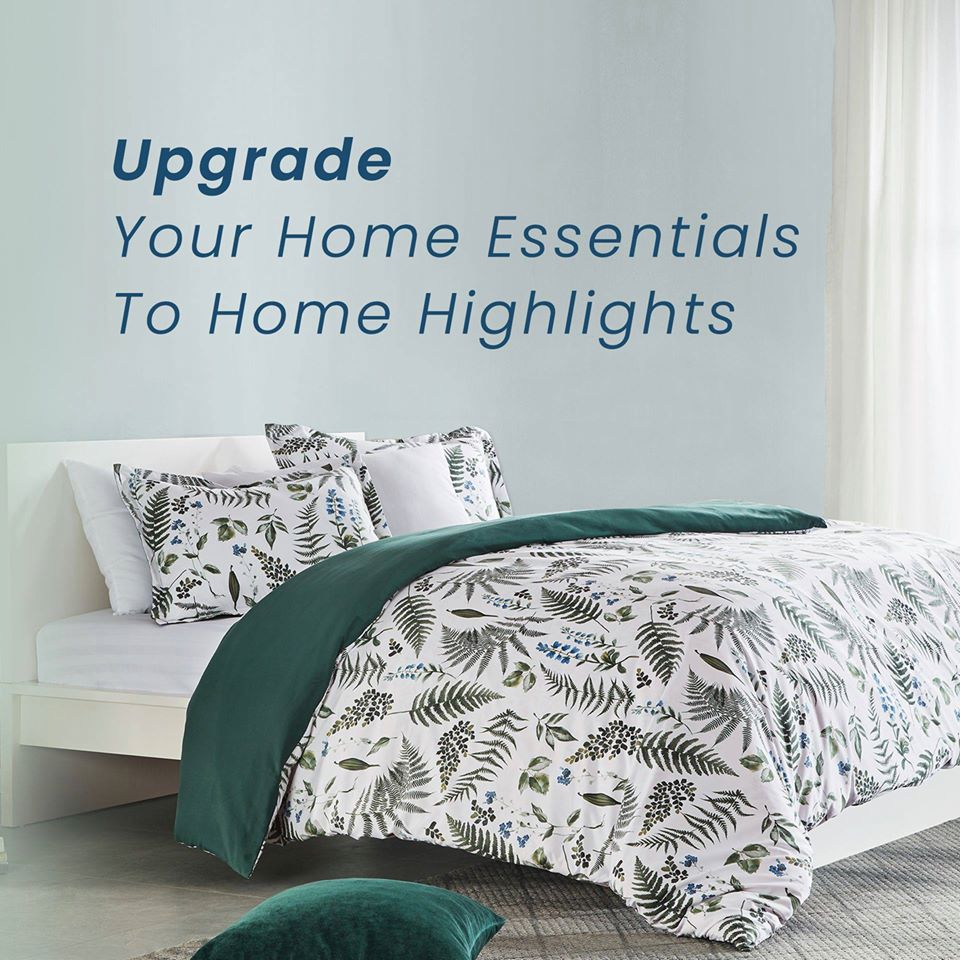 SleepZone,Bedding,DuvetCover,PrintedDuvet,GreenRoom,SummerStyle