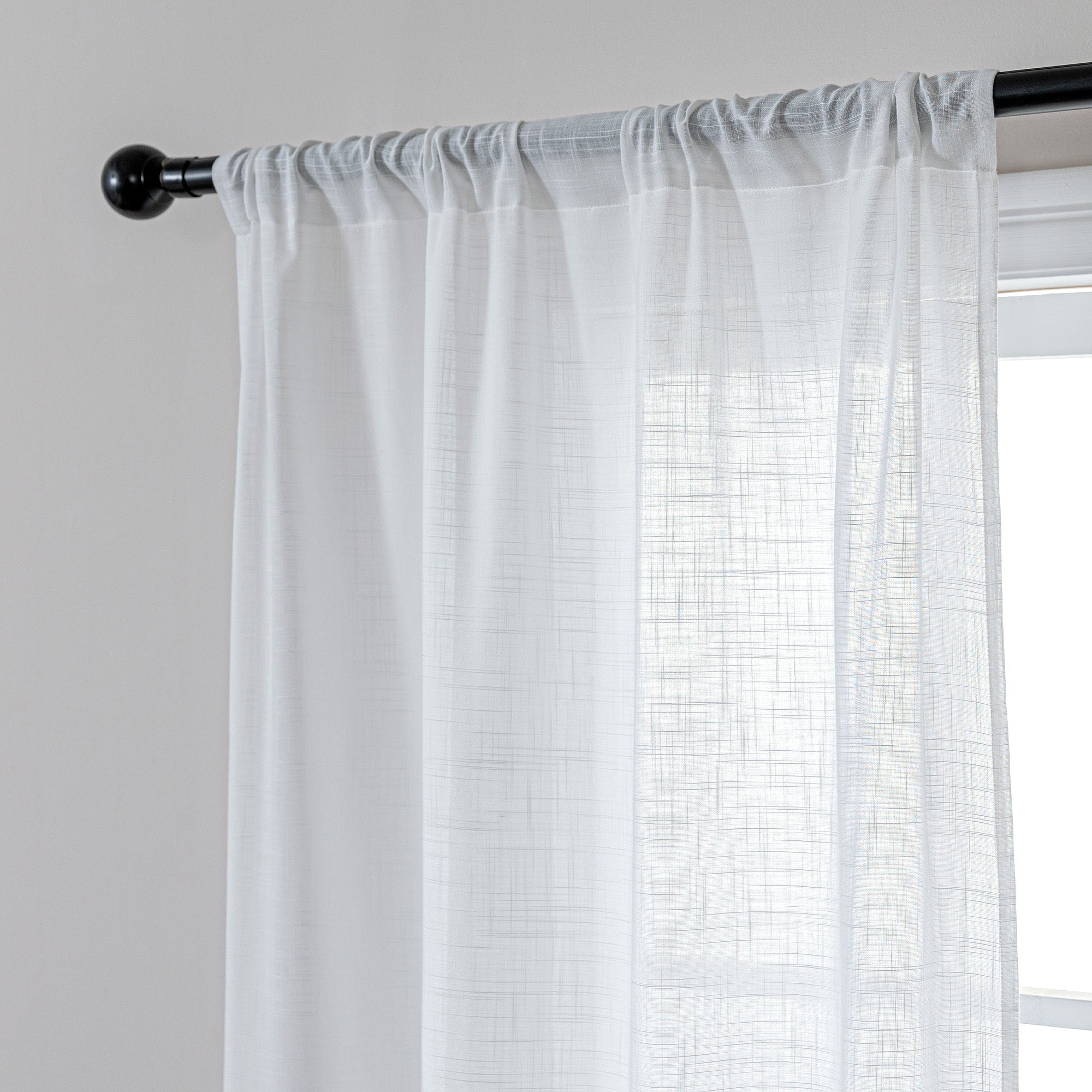 Vintage Touch Sheer Curtains, Window Curtains for Bedroom, Living Room