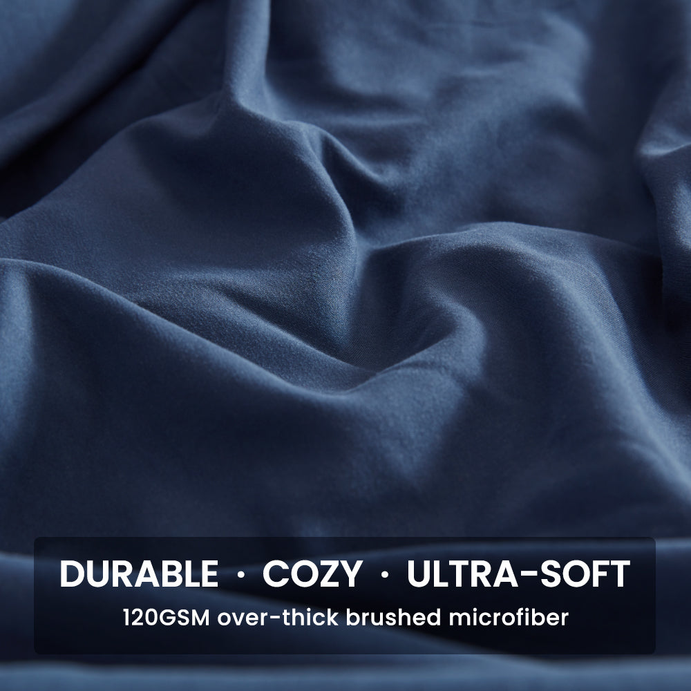 Classic NanoTex® Cooling Sheets Set-Navy Blue.
