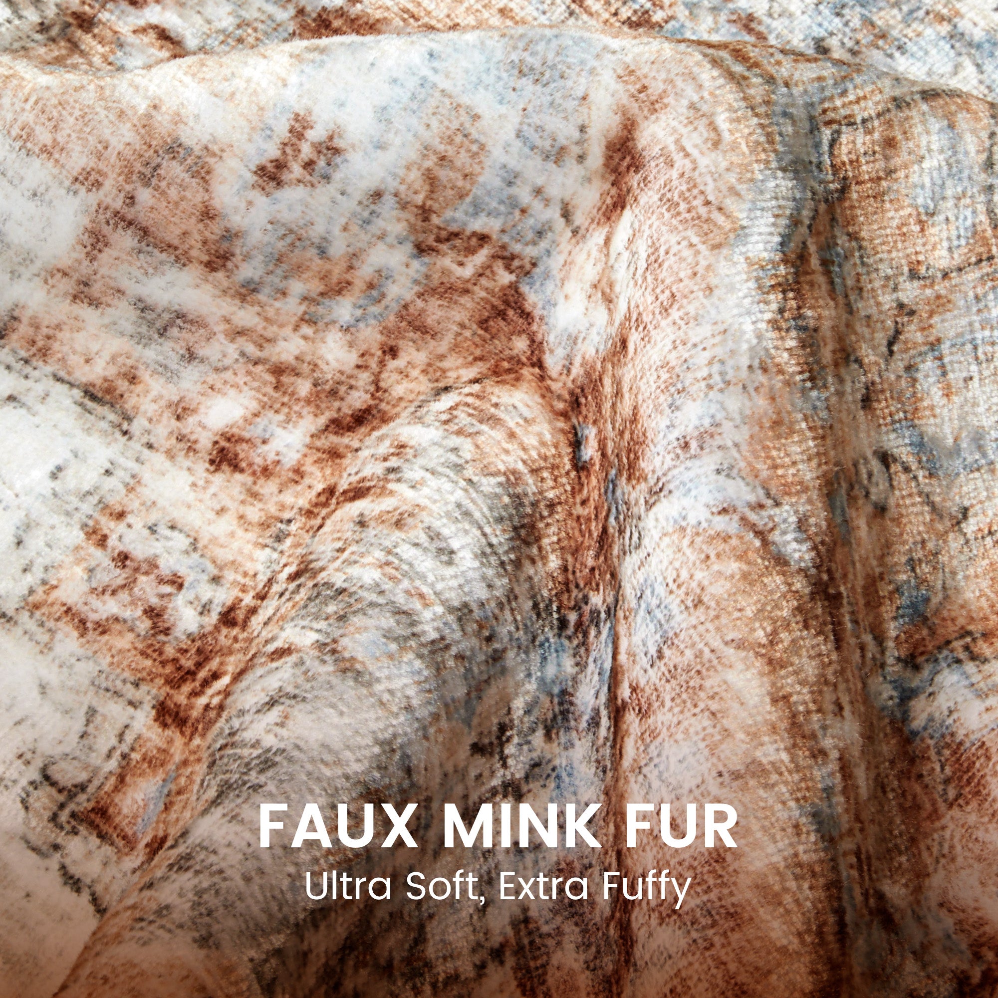 Washable Plush Area Rug - Neutral Vintage for Indoor/Outdoor