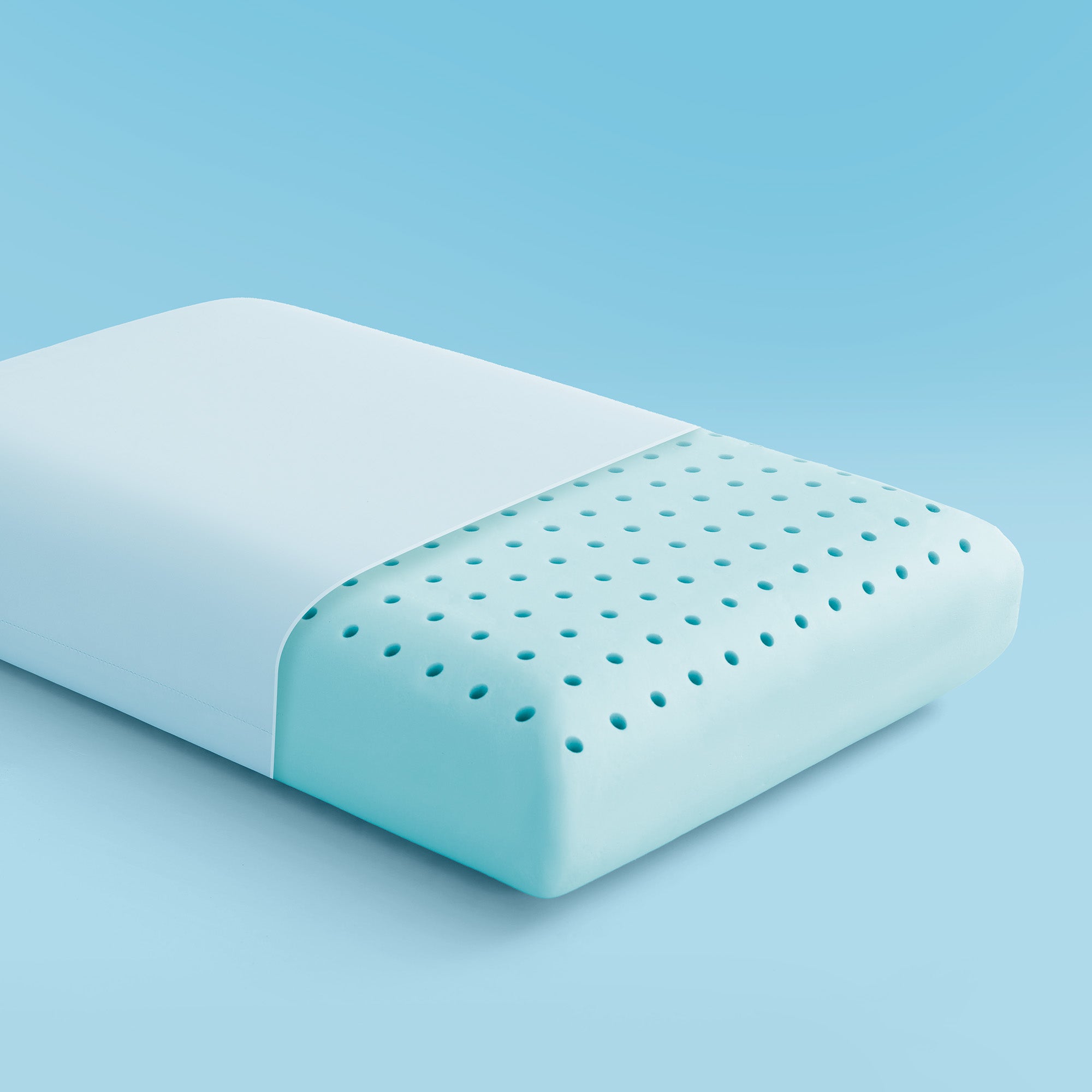 Cooling Memory Foam Pillow - Breathable & Supportive for All Sleep Positions