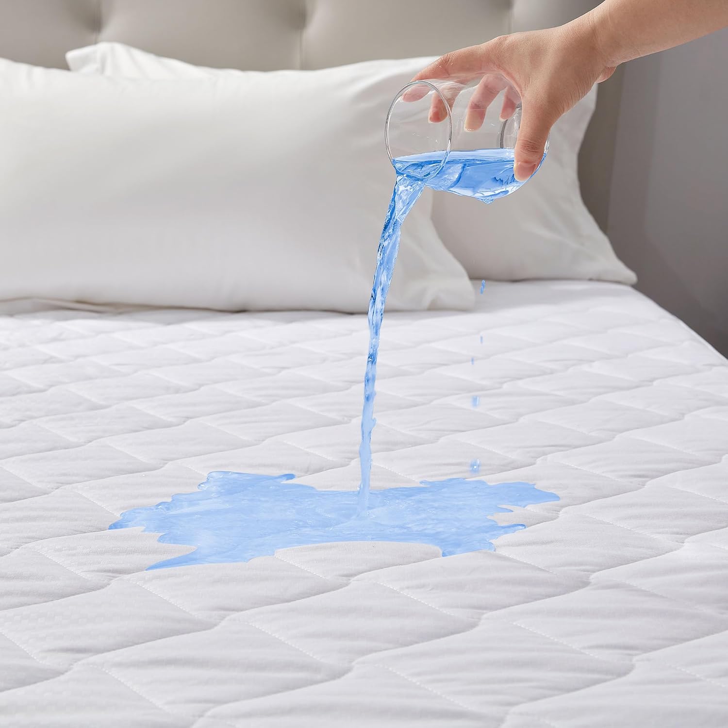 Quilted Waterproof Mattress Protector - Hotel Quality Fitted Pad