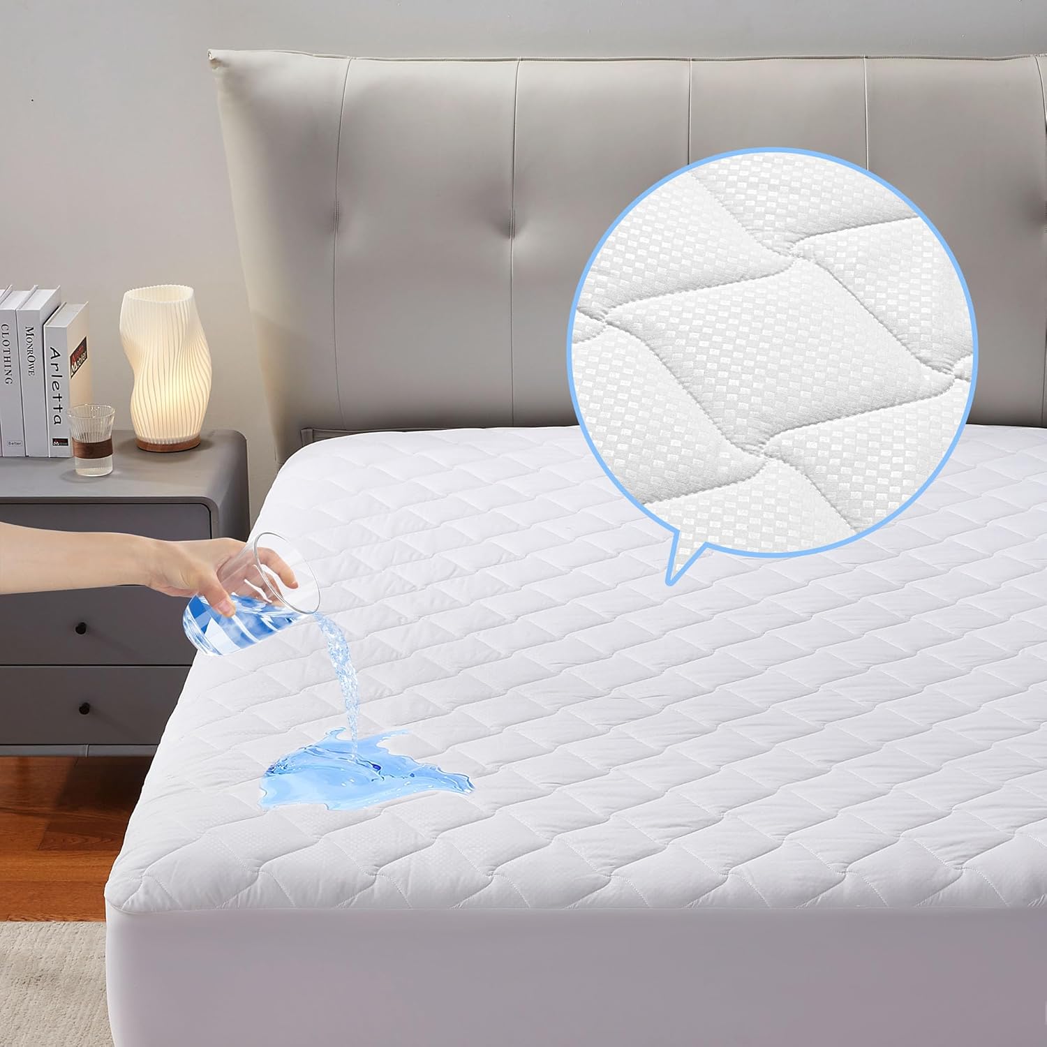 Quilted Waterproof Mattress Protector - Hotel Quality Fitted Pad