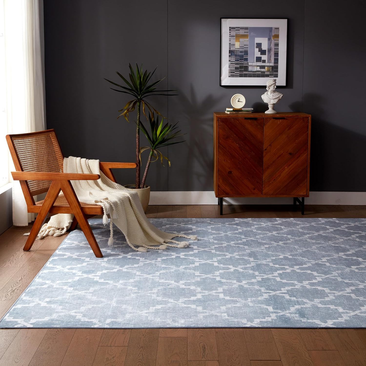 Washable Non-Slip Rug - Bedroom & Living Room