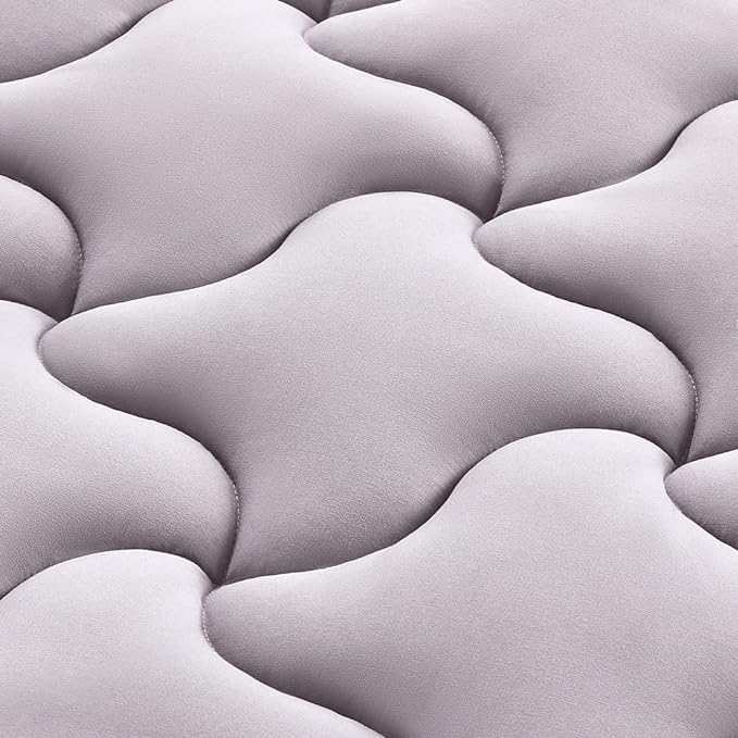 Premium Cooling Mattress Pad Grey for Hot Sleepers.