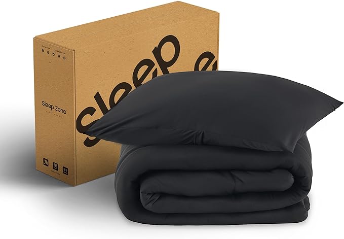 Jersey knit comforter black-packing
