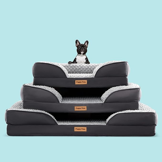 Puppy Paw Luxurious and Plush Dog Sofa Bed for Ultimate Comfort.