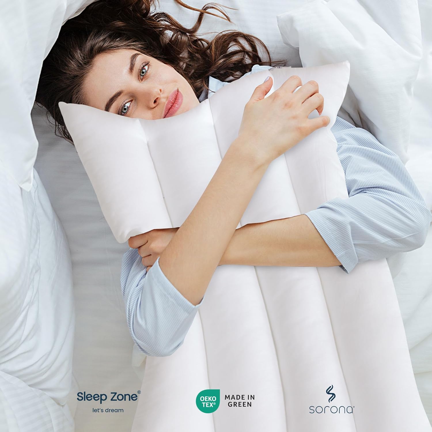 ultra thin cotton sleeping pillow with modal