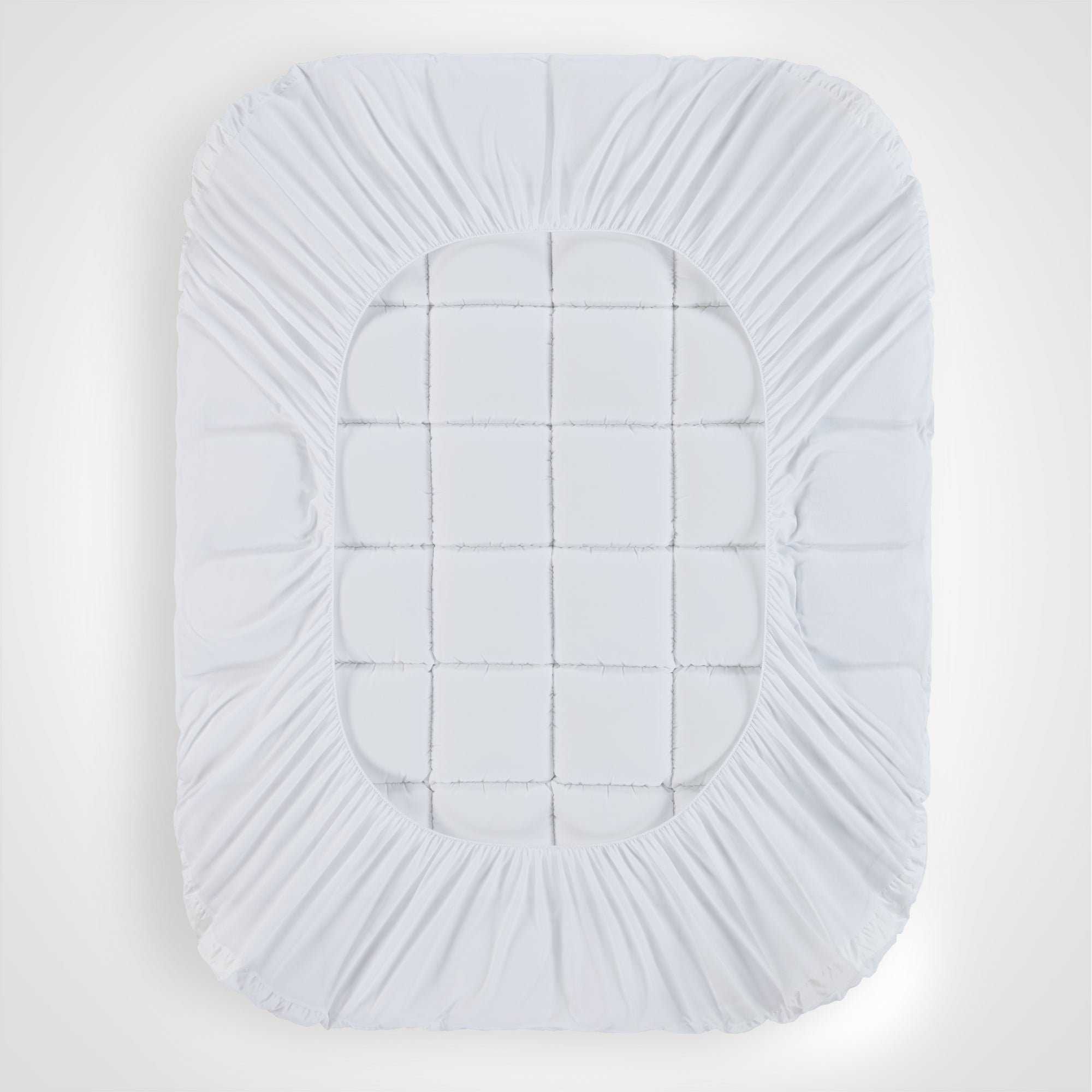 Luxury Thick Cotton Mattress Pad White.