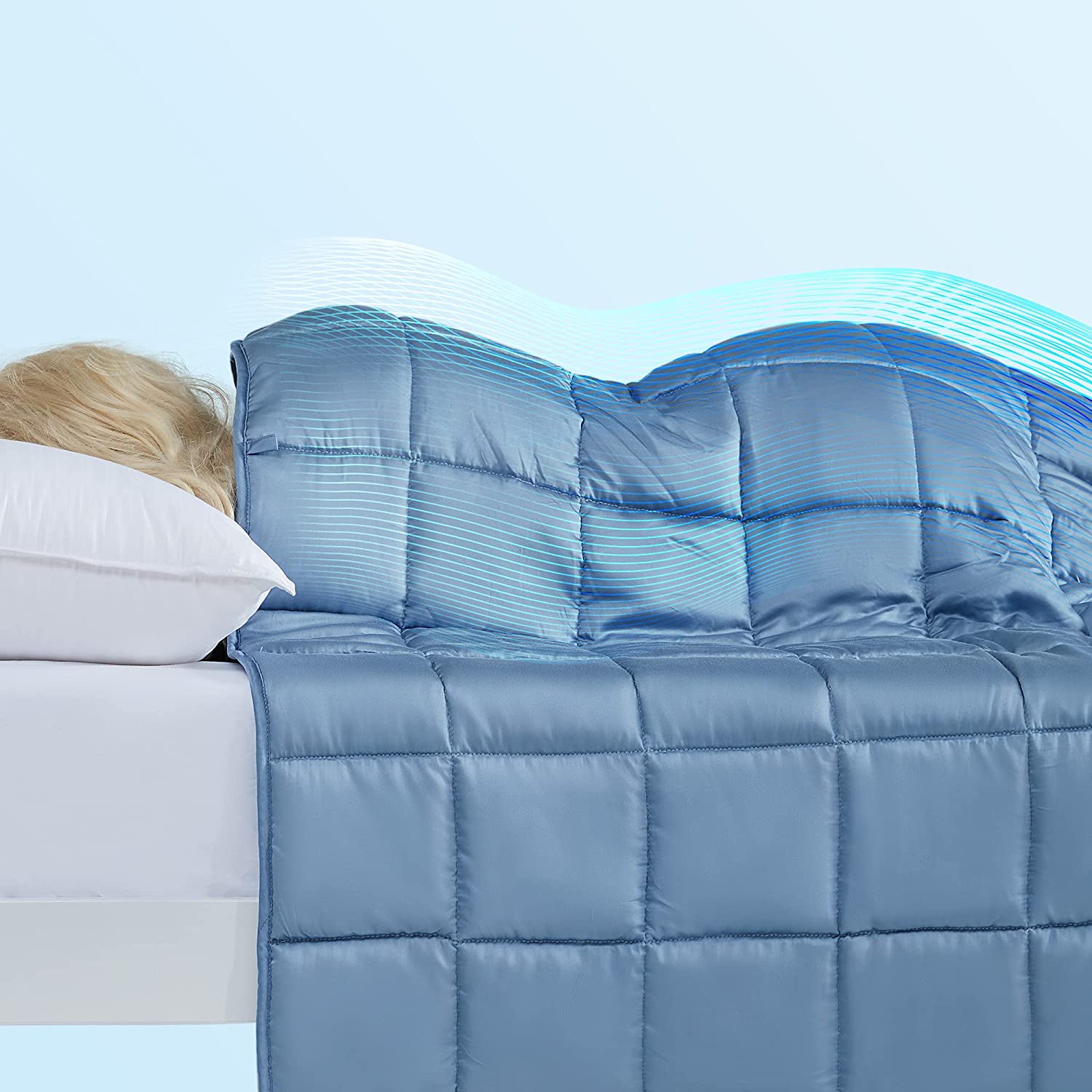 Reversible Cooling Weighted Blanket.