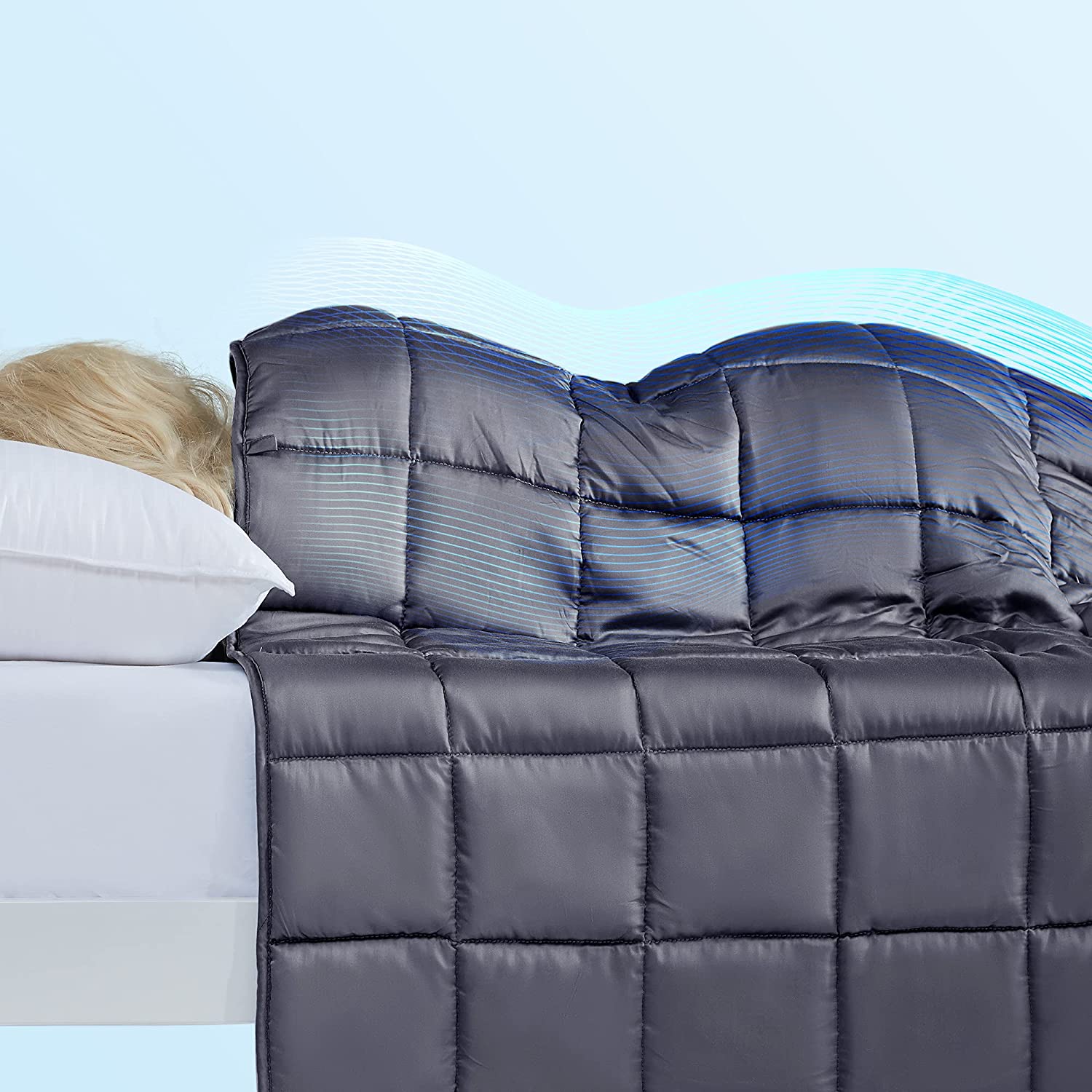 Reversible Cooling Weighted Blanket.