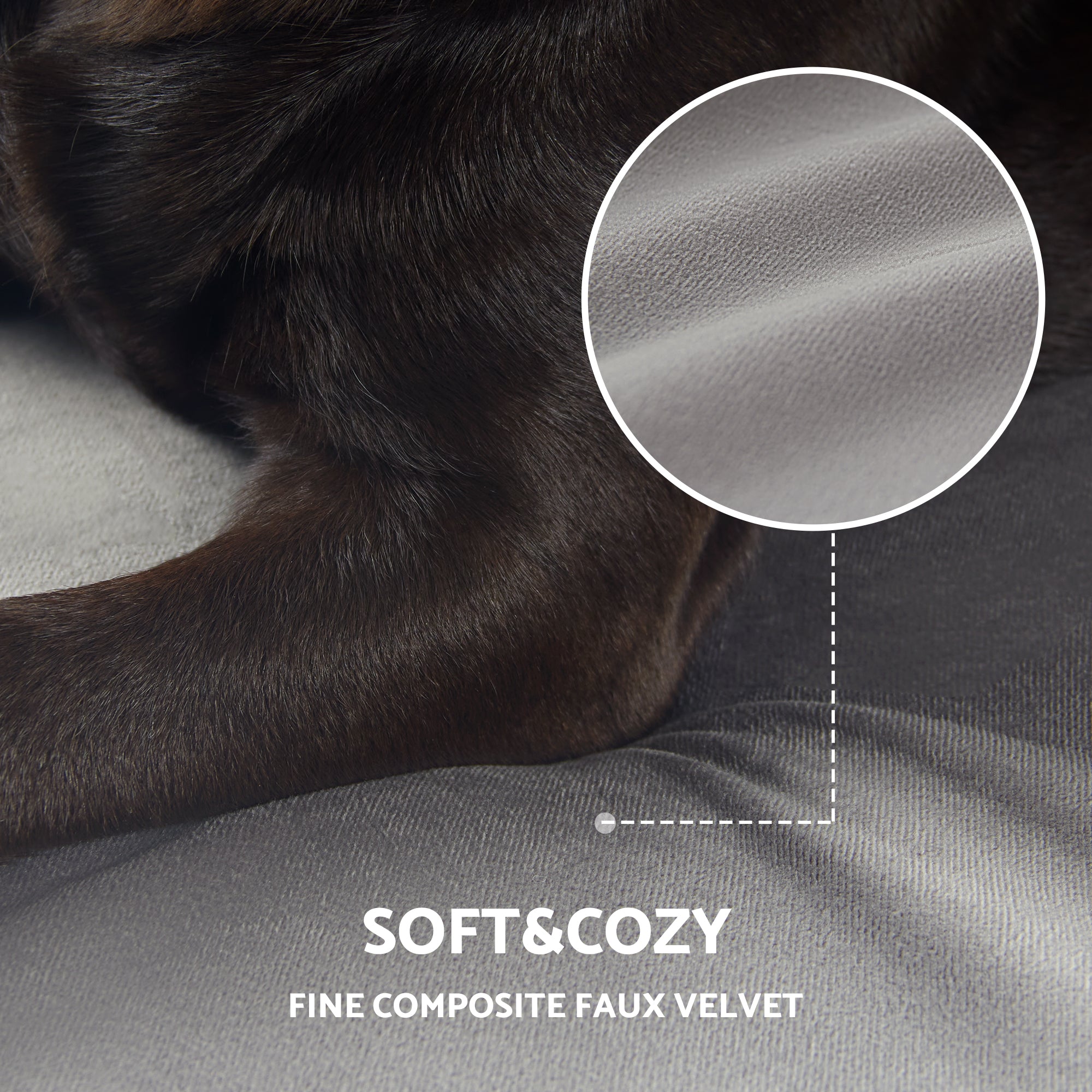 PUPPY PAW Gel Memory Foam Orthopedic Dog Bed.