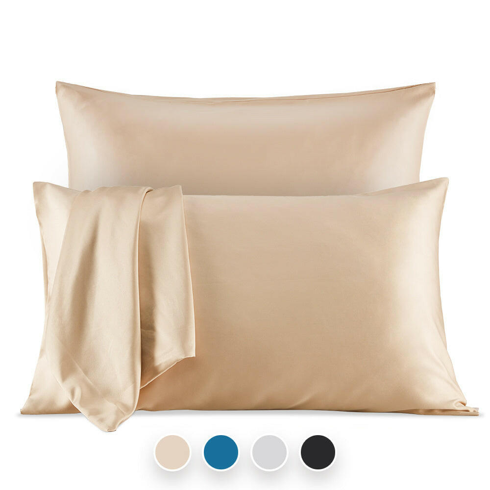 Sleep Zone® Luxe Norishing Skin-friendly Satin Pillowcases.