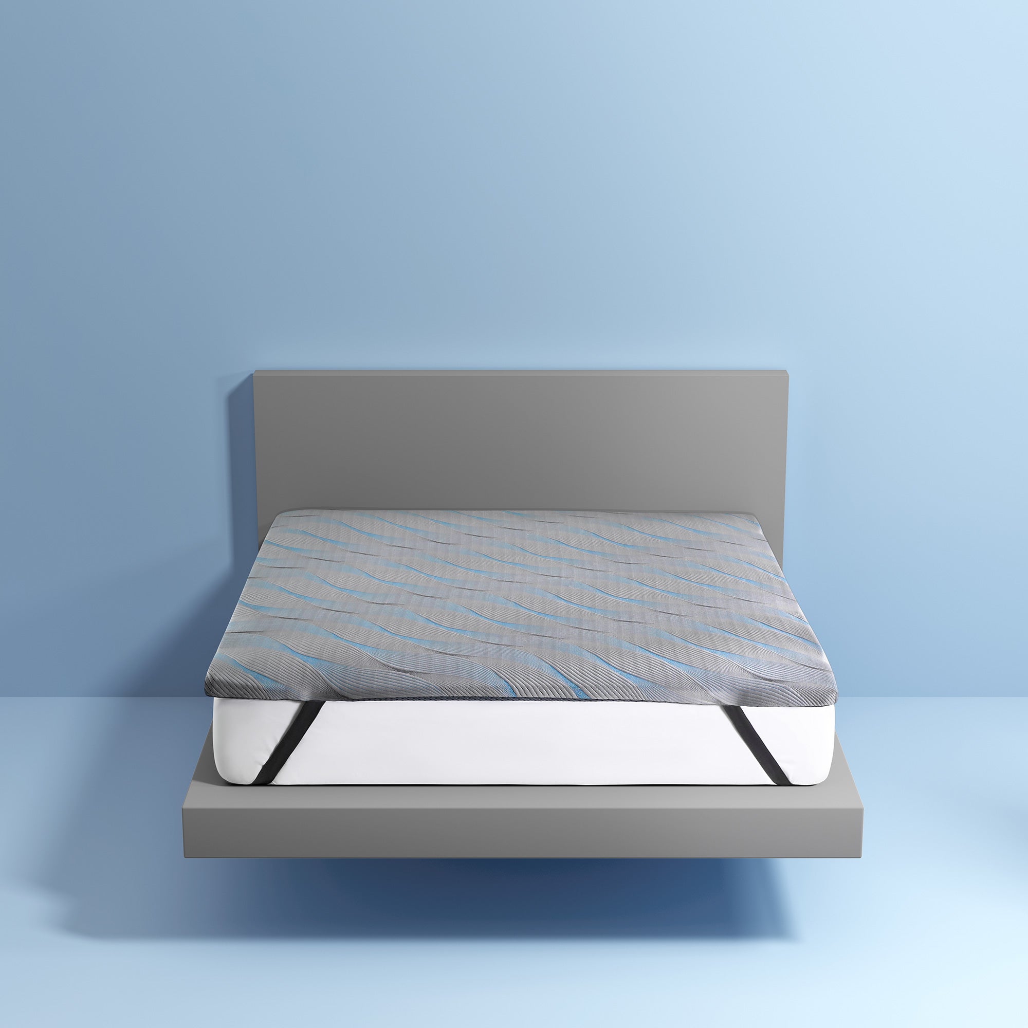 Gel Memory Foam Cooling Mattress Topper.